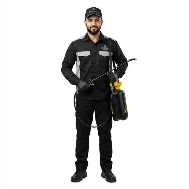 Professional pest control technician in Dubai